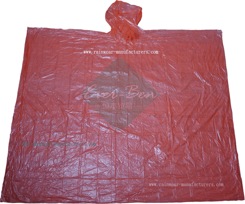 China cheap rain ponchos in bulk